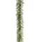 9'x 10" Pre-lit Glittery Gold Dunhill® Fir Artificial Christmas Garland w/ Red Berries, Gold Edged Cones, Gold Ornaments & Warm White Battery Operated LED Lights w/Timer